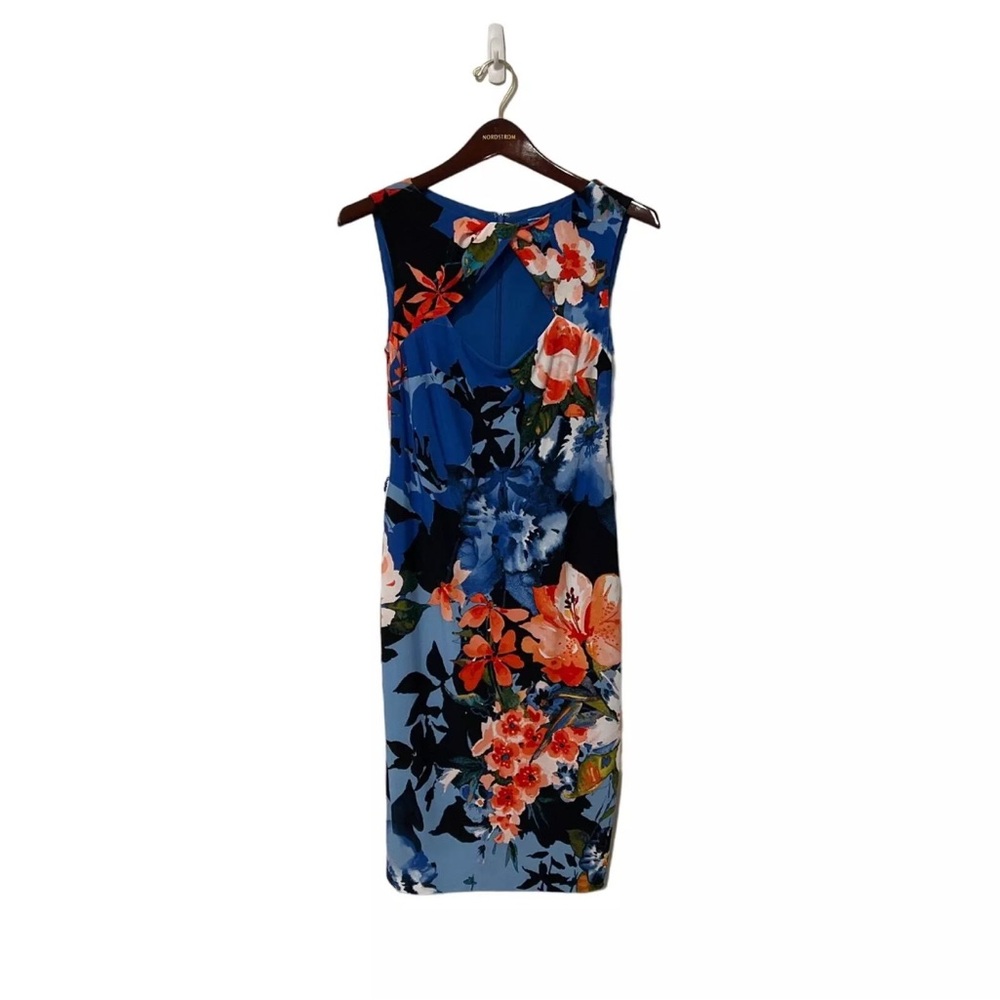 Cache Orange One Shoulder Sheath Dress Cocktail
